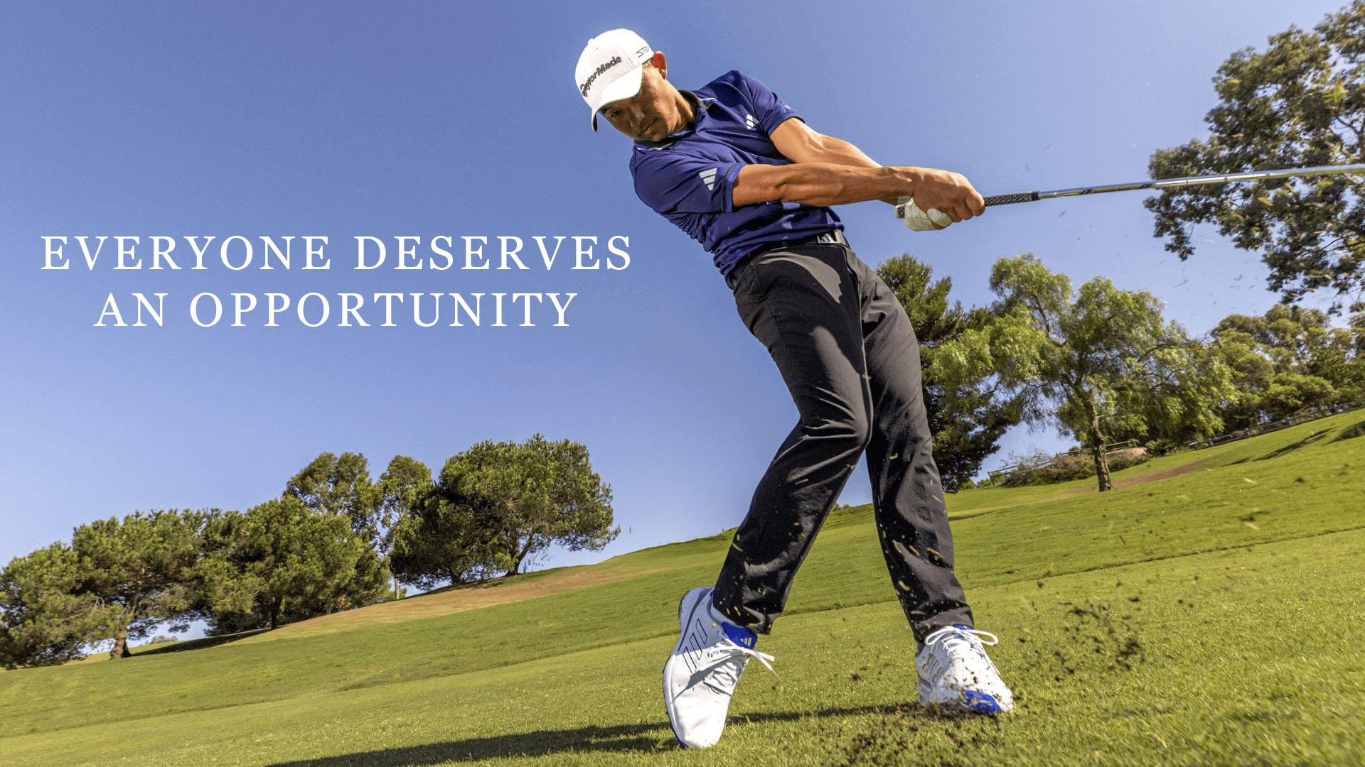 Adidas golfer with ZG23 footwear